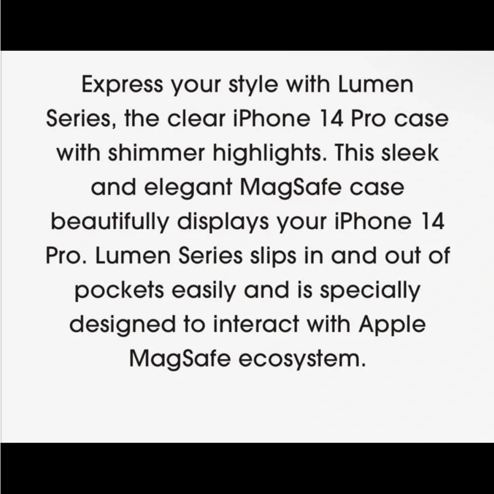Otterbox Lumen for MagSafe Series iPhone 14 Pro Case